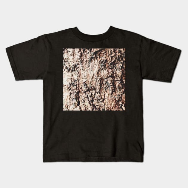 Tree Bark Kids T-Shirt by ZUCCACIYECIBO